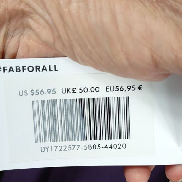NWT Just Fab Purple With Gold Metal Embellishments Midi Dress - Picture 4 of 7